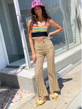 Gimaguas | Pants & Jumpsuits | Gimaguas Disco Pants In Black Waves